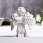Фигурка полистоун «Ангелочек с крестиком из страз», 8×6.5×4 см - Фото 3