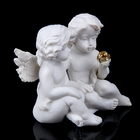 Сувенир полистоун "2 ангела с кристалликом" 6,5х7,8х4 см - Фото 2