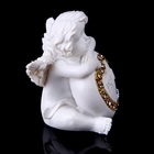 Сувенир полистоун "Ангелок с сердечком из страз" 5х4,8х3,5 см - Фото 2