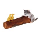 Сувенир полистоун "Котёнок с утятами" 4х5,5х14,5 см - Фото 1