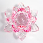 Фигурка стекло «Лотос радуга турмалин», d=8.5 см - Фото 3