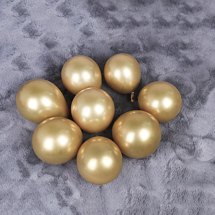 Шар латексный 5" «Зеркальные шары», водные бомбочки, хром, золото, набор 50 шт. - фото 1919047198