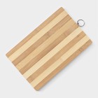 Доска разделочная деревянная Доляна «Зебра», 28×18×1.7 см - Фото 3