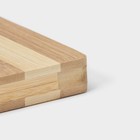 Доска разделочная деревянная Доляна «Зебра», 28×18×1.7 см - Фото 5