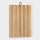 Доска разделочная Доляна «Зебра», 32×22 см, дерево - Фото 4