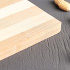 Доска разделочная Доляна «Зебра», 26×36×1,7 см, бамбук - Фото 3