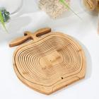 Корзинка для хлеба и фруктов Доляна «Сочное яблоко», 30×26,5×22,5 см, раскладная - Фото 4