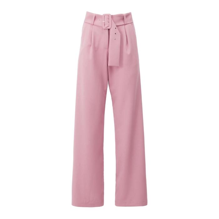 Брюки женские прямые MIST, размер 44, цвет розовый