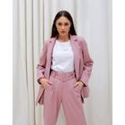 Брюки женские прямые MIST, размер 46, цвет розовый - Фото 7