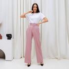 Брюки женские прямые MIST, размер 48, цвет розовый - Фото 1