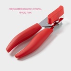 Нож консервный Доляна «Волна», 20 см, красный - Фото 2