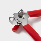 Нож консервный Доляна «Волна», 20 см, красный - Фото 7