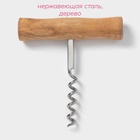 Штопор для вина Доляна «Стандарт», h=9 см - Фото 2