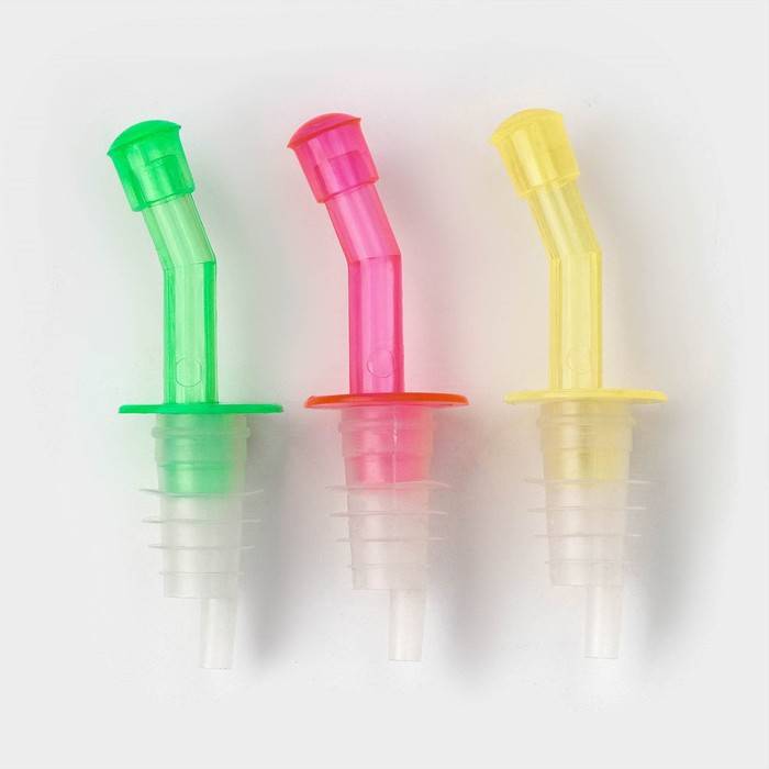 Набор гейзеров на бутылку Доляна «Ярко», 3 шт., МИКС - Фото 1