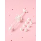 Шприц кондитерский Доляна «Повар», 19×5 см, 8 насадок - Фото 4