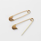 Булавки английские, 22 мм, 2000 шт., цвет золотой - Фото 2