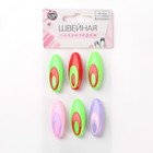 Булавки безопасные, 40 мм, 6 шт, цвет МИКС - Фото 6