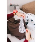 Игольница на руку «Клетка», d=6 см, красная, белая - Фото 5