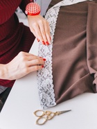 Игольница на руку «Клетка», d=6 см, красная, белая - Фото 5