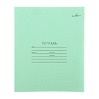 Тетрадь 12 листов линейка "Зелёная обложка", Арх ЦБК - Фото 1