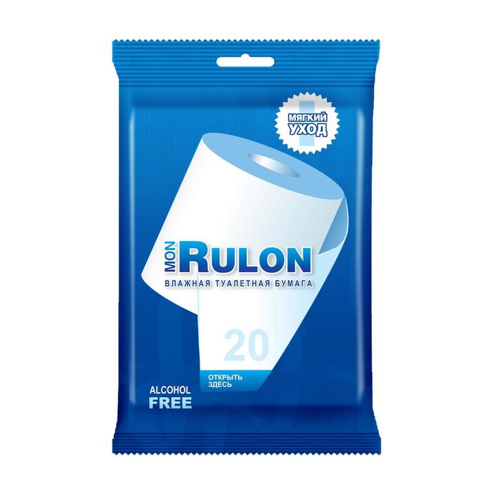 Туалетная бумага влажная MON RULON, 20 шт. - Фото 1