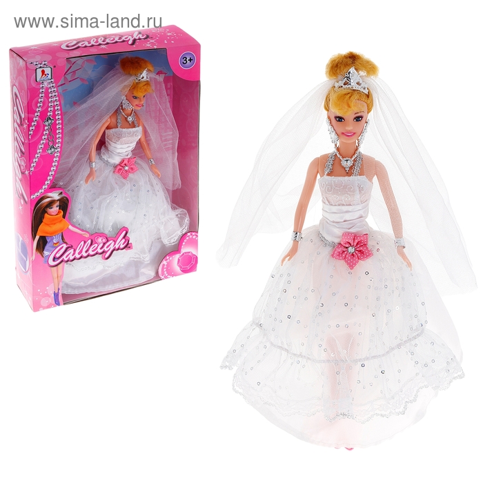 Кукла "Каролина" невеста, в коробке - Фото 1