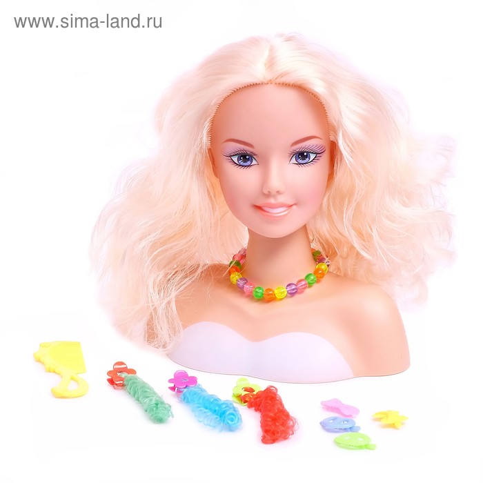 Кукла манекен для создания причёсок «Белоснежка», с накладными прядями и аксессуарами