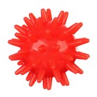 Развивающий массажный мячик «Монстрик», диаметр 5 см, цвет крсный Крошка Я - фото 6381053