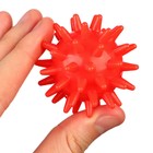 Развивающий массажный мячик «Монстрик», диаметр 5 см, цвет крсный Крошка Я - Фото 8