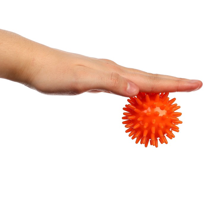 Развивающий массажный мячик «Монстрик», диаметр 6 см, цвет оранжевый, Крошка Я - фото 1910123946