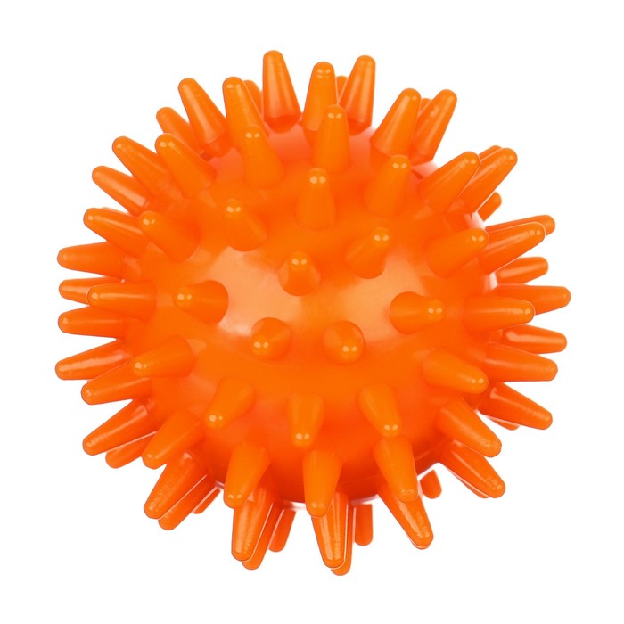 Развивающий массажный мячик «Монстрик», диаметр 6 см, цвет оранжевый, Крошка Я - фото 1910123943
