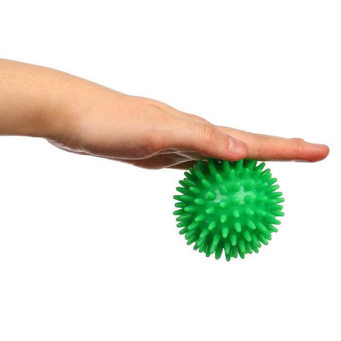Развивающий массажный мячик, диаметр 7 см, цвет зеленый, Крошка Я - фото 1910123962