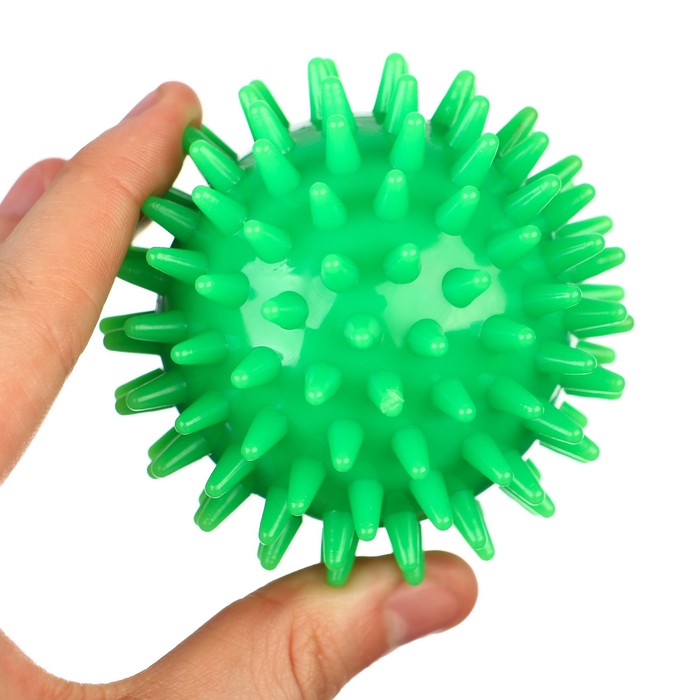 Развивающий массажный мячик, диаметр 7 см, цвет зеленый, Крошка Я - фото 1910123959