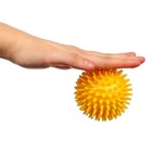 Развивающий массажный мячик, диаметр 8 см, цвет желтый Крошка Я - фото 3719199
