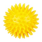 Развивающий массажный мячик, диаметр 8 см, цвет желтый Крошка Я - фото 3719196