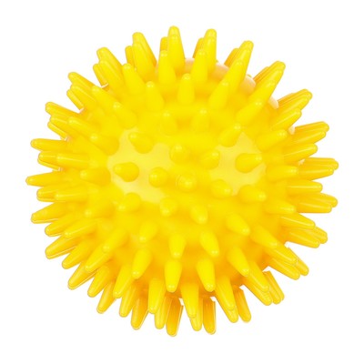 Мяч массажный развивающий Крошка Я, ø8 см, от 6 мес., желтый