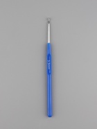 Крючок для вязания, с пластиковой ручкой, d=3.5 мм, 13.5 см, синий - Фото 2