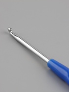 Крючок для вязания, с пластиковой ручкой, d=3.5 мм, 13.5 см, синий - Фото 4