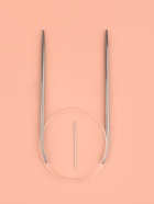 Спицы круговые, для вязания, с пластиковой леской, d=3.5 мм, 14/80 см, с иглой - Фото 2