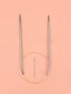 Спицы круговые, для вязания, с пластиковой леской, d=3 мм, 14/80 см, с иглой - Фото 2