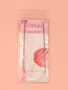 Спицы круговые, для вязания, с пластиковой леской, d=2 мм, 14/80 см, с иглой - Фото 6
