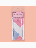 Спицы круговые, для вязания, с тефлоновым покрытием, с пластиковой леской, d=2.5 мм, 14/80 см - Фото 6