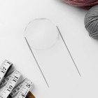 Спицы круговые, для вязания, с тефлоновым покрытием, с пластиковой леской, d = 3,5 мм, 14/80 см - Фото 2