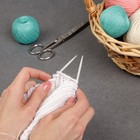 Спицы круговые, для вязания, с тефлоновым покрытием, с пластиковой леской, d = 3,5 мм, 14/80 см - Фото 4