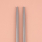 Спицы для вязания, прямые, с тефлоновым покрытием, d=5 мм, 35 см, 2 шт. - Фото 3