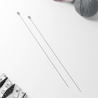 Спицы для вязания, прямые, с тефлоновым покрытием, d = 2 мм, 35 см, 2 шт - Фото 2