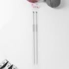 Спицы для вязания, прямые, с тефлоновым покрытием, d = 3 мм, 35 см, 2 шт - Фото 3