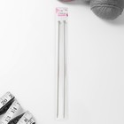 Спицы для вязания, прямые, с тефлоновым покрытием, d = 4 мм, 35 см, 2 шт - Фото 4