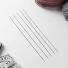 Спицы для вязания, чулочные, с тефлоновым покрытием, d = 2 мм, 20 см, 5 шт - Фото 2