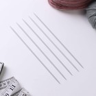 Спицы для вязания, чулочные, с тефлоновым покрытием, d = 3 мм, 20 см, 5 шт - Фото 2